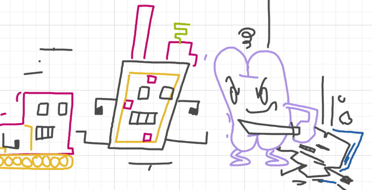 A panel from I've Been Everywhere, Man, episode nine of the Board Boards object show by Furretwalk/WalkingFurret.